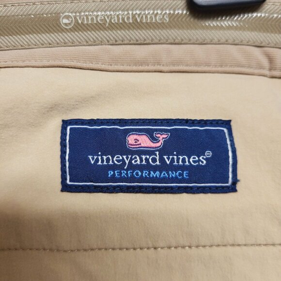 Vineyard Vines Pants Men's 36x31 Brown Performance Stretch Chino Golf Casual - Picture 8 of 11